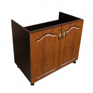 Masca pentru chiuveta cu 2 usi Zebra, Wenge/Cedru Mustata, fara blat, 80 x 82 x 50 cm